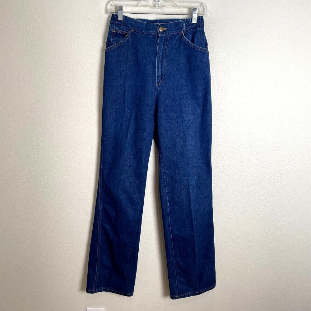 Vintage Wrangler Womens‎ 10 Misses Full Fit Denim High Rise Jeans Straight Leg